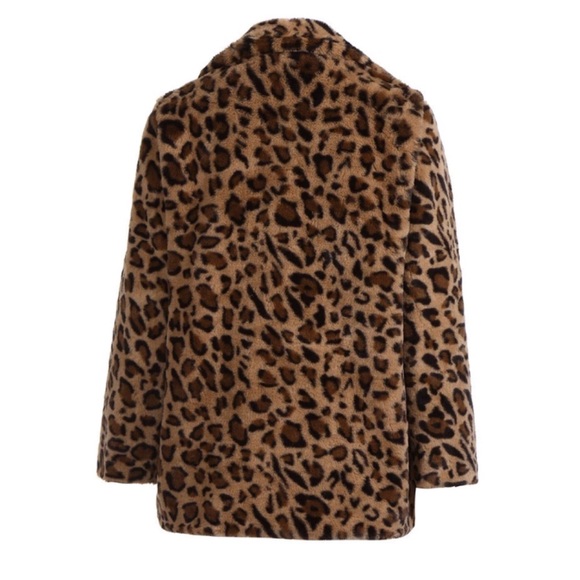 YJSFG House Faux Fur Leopard Jacket - Picture 5 of 8